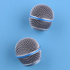 2xSilver Mic Ball Head Mesh