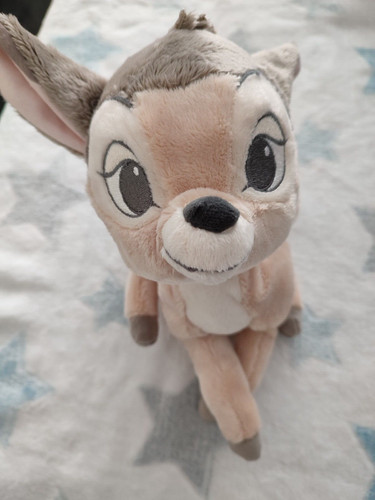 Doudou peluche bambi marron - peluche,