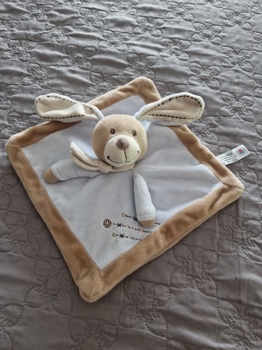 Doudou plat lapin bleu simba - doudou,