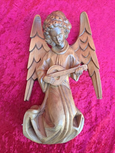 Belle vieux statuette bois - statuette,