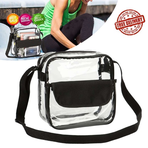 Clear transparent tote - clear, pvc