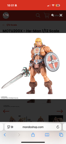 Mondo motu200x man 1 - -, 1/12
