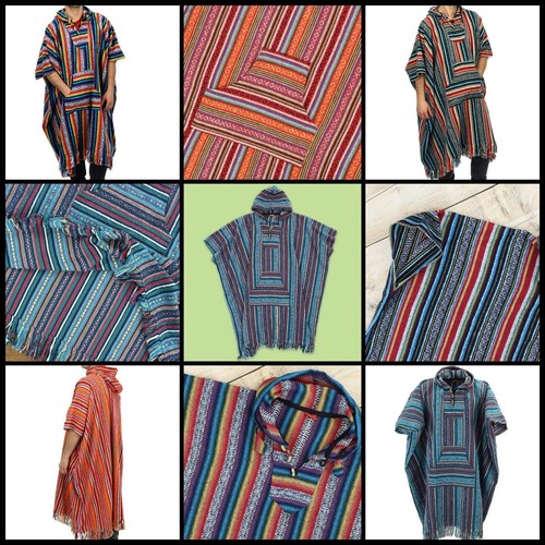 Long poncho cape capuche - poncho,