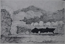 Marquis de la Clémendière (1914-1994) (13) - encre - Paysage