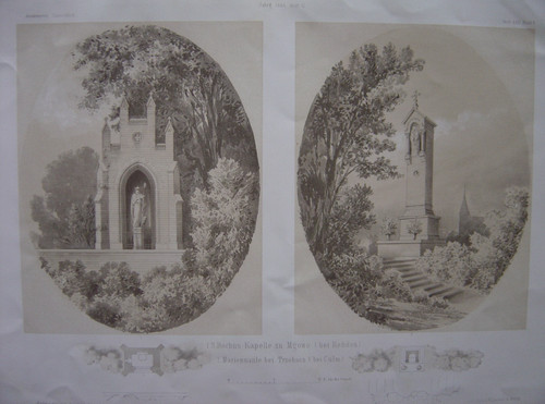 Lithographie chapelle - lithographie,