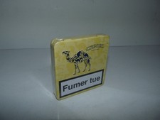 ancien paquet de cigarette boite tôle camel / plein / neuf / scellé / collection