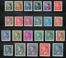 Bohême & Moravie 1942/1945 MNH Mi 89-110 Sc 62-83 Mi 142 Sc 90 Adolf Hitler **