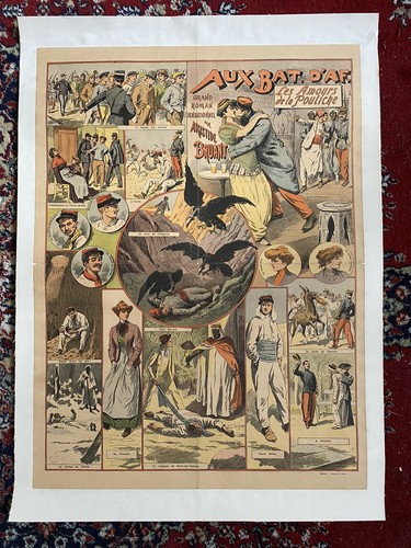 Affiche ancienne originale aux - ancienne,