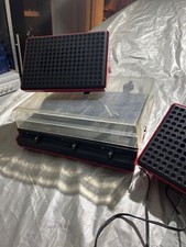 Tourne disques  RFT rouge  vintage + ENCEINTE pour vinyle ancien MARCHE 