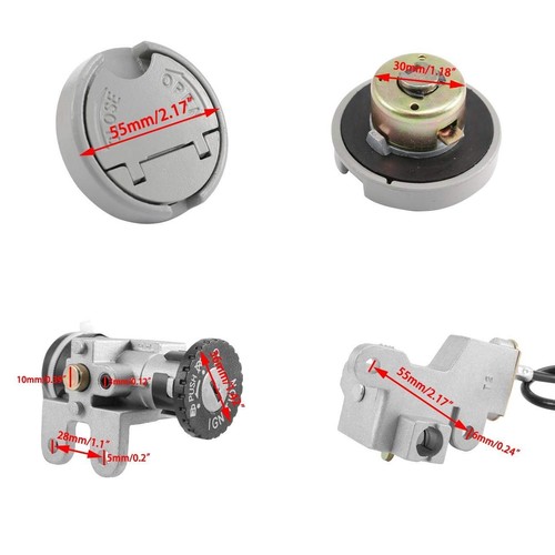 Gy6 ignition switch key set - switch,