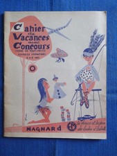 ancien  cahier de vacances-école-