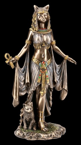 Bastet statue avec ankh - bastet,