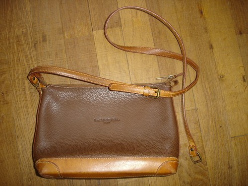 Lancel sac cuir pochette - cuir, ou