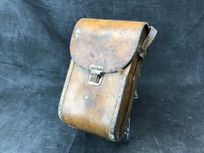 Ancienne sacoche vide cuir