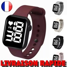 Montre Bracelet Numérique Homme Femme Electronique LED Sport Heure Mode Bijoux