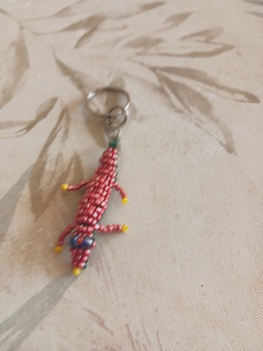 Porte clé crocodile perles - crocodile,