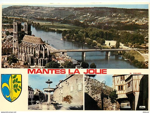 Carte postale mantes - carte, la