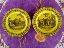 2 Assiettes Parlantes Faience