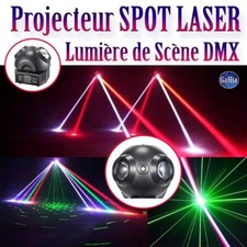 Projecteur Laser DMX Tête Mobile à Rotation Lumière de Scène à Effets Spéciaux