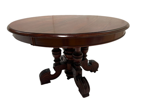 Table pied central - pied,