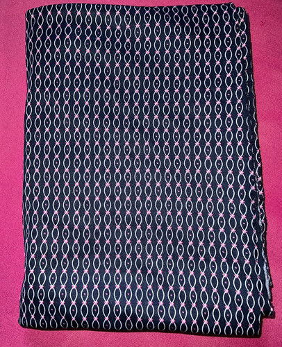 Tissu vintage jersey - , bleu