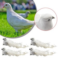 4Pcs Artificiel Colombes