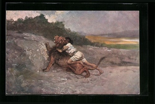 Carte postale artiste simson - postale,