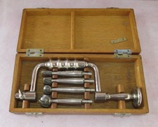 OLD OTTO HESS SKULL BONE TREPANNING BRACE DRILL COMPLETE PORTABLE SET, VERY GOOD