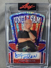 Leaf James Tolkan 1/1 Auto Actor Top Gun & Maverick Top Gun