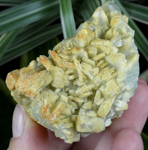 Baryte bleu jaune orange - &,