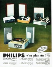 Advertising Advertising 067 1964 Philips Electrophones Turntable