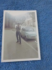 ancienne photo photographie voiture ancienne Fiat 500 vintage 