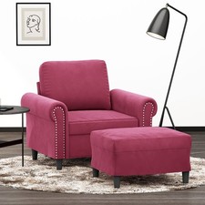 Fauteuil avec repose-pied Gris