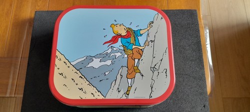 Boite tintin biscuit delacre - tintin,