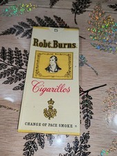 Ancien Paquet de cigare Robt Burns Entamé Objet de bistrot