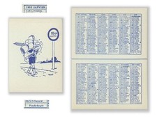 Herge Tintin rare calendrier