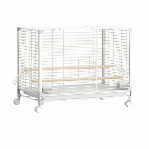 Cage spacieuse roulettes - cage, à