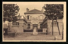 Old postcard pavilions-under-wood, baths-showers 