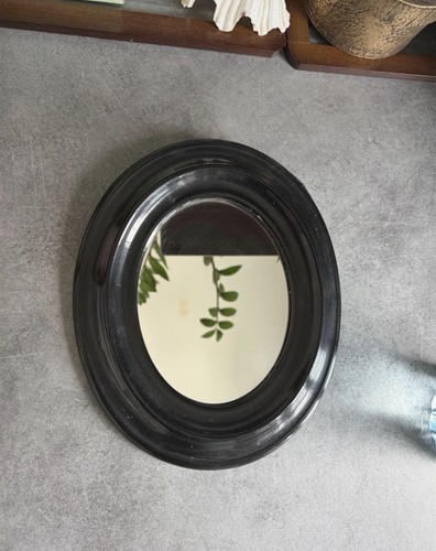 Miroir noir ovale - noir, napoléon
