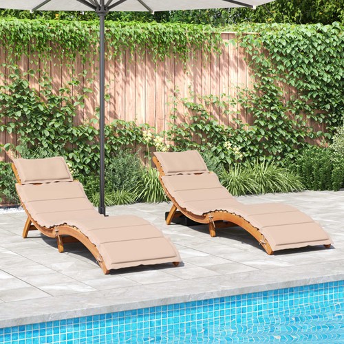 Lot chaises longues avec - longues,