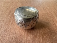 BOITE A PILULES PILULIER EN ARGENT