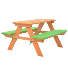 Table de Pique-Nique pour Enfants avec Bancs Jardin Patio Extérieur vidaXL