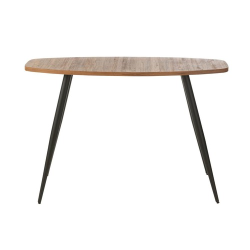 Console ovale bois teck - ovale, en