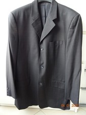 Veste de tailleur noire Lanificio Filli Cerruti taille 52
