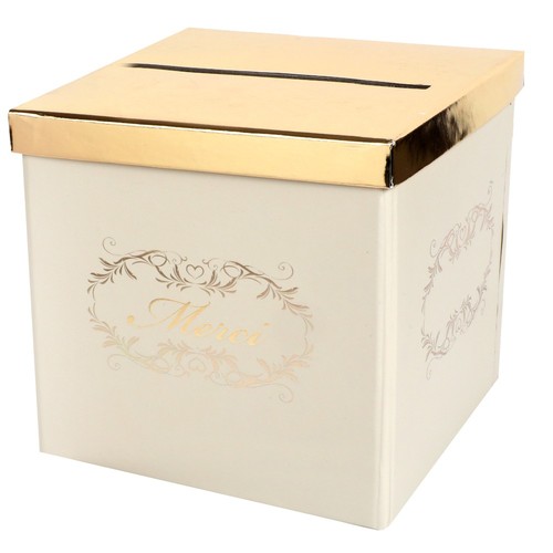 Urne carton merci mariage - carton,