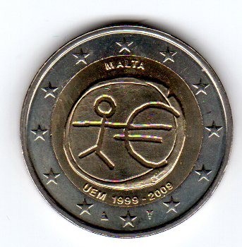 Euros commémorative malte - 2,