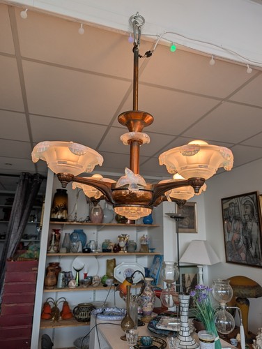 Superbe lustre art déco - superbe,