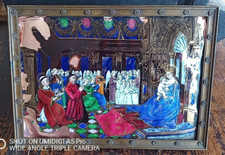 Plaque de cuivre émaillé