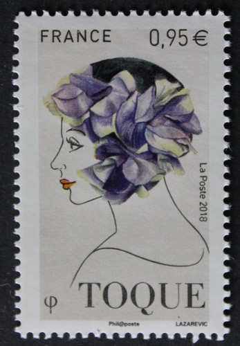 Timbre france chapeau - timbre,