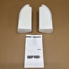 1 Pair Of  Bose 161 Speakers White Without Wall Mount, Slightly Yellow.